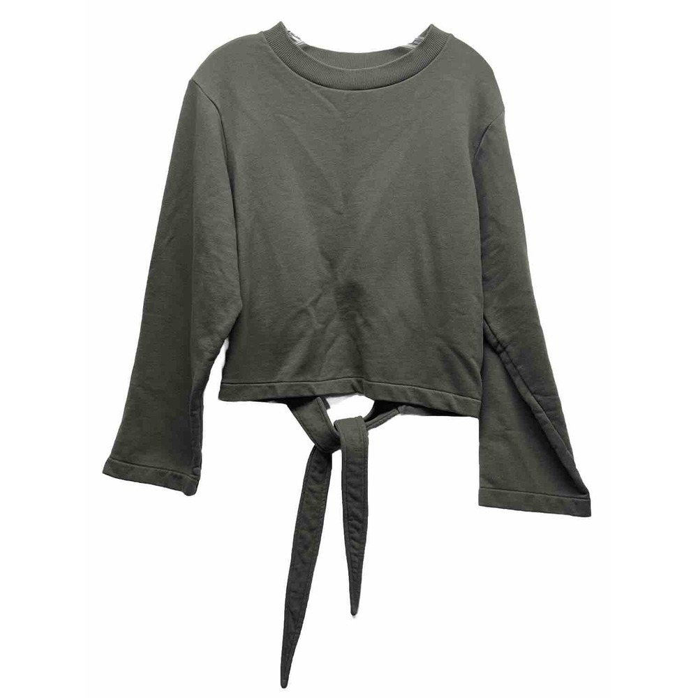 Varley Womens Size XS Green Long Sleeve Weymouth Open Tie Back Sweatshirt (M6)